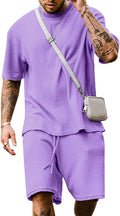 Babioboa Men's Summer Tracksuit with Short Sleeves for Comfort