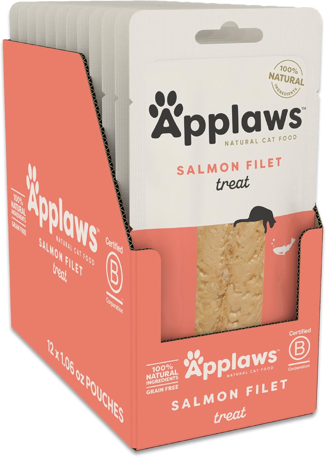 Applaws Natural Cat Treats: Grain-Free Salmon Loins for Cats