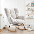 SoarFlash Nursery Rocking Chair: Cozy Comfort in White