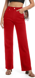 Women's High Waisted Straight Leg Jeans - Flattering, Stretchy Fit Say