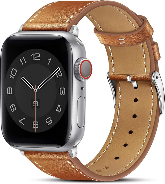 Stylish Genuine Leather Apple Watch Band by MARGE PLUS