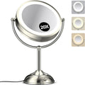 20x Large Lighted Makeup Mirror 9in with 20X Magnification - Precision