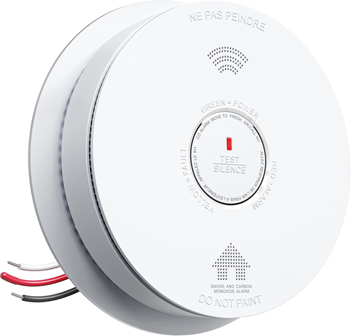 SITERWELL Hardwired Smoke and Carbon Monoxide Detector Combo
