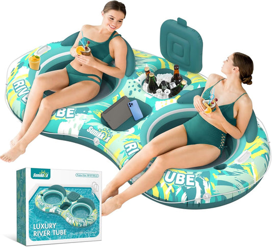 5-in-1 Pool Floats for Adults with Cooler and Cup Holders