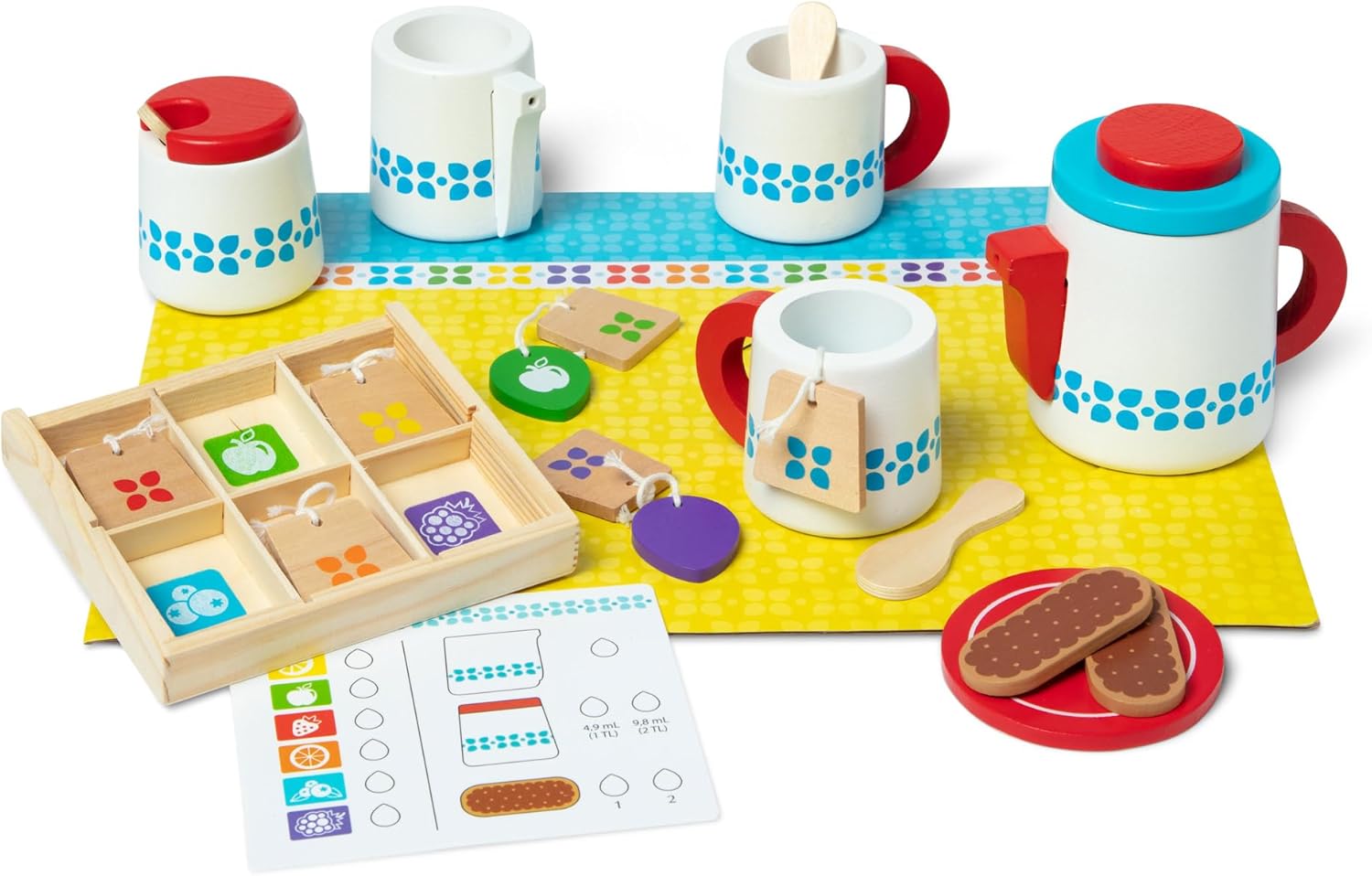 Melissa & Doug 20-Piece Steep and Serve Wooden Tea Set Review