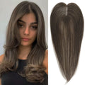 Hair Toppers for Women Real Human Hair 14in - Natural Coverage