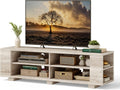 Tangkula Wood TV Stand for TVs up to 65 in - Modern Farmhouse Console