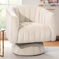 360 Swivel Tufted Velvet Accent Chair by Kromax