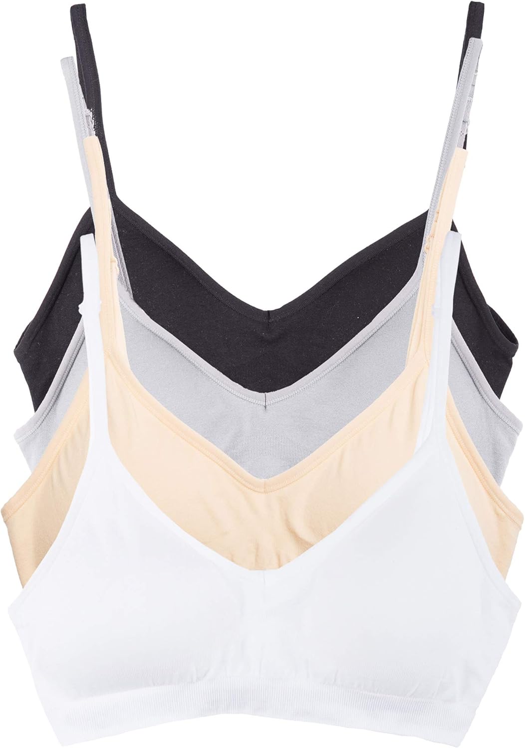 Kalon Womens Demi Padded Bralette 4 Pack for All-Day Comfort