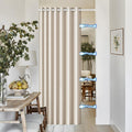 Faux Linen 100% Blackout Curtains 96 in Long - Pinch Pleated Look