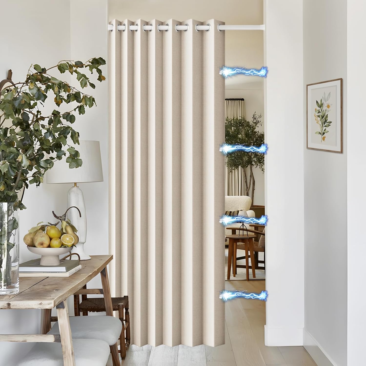 Faux Linen 100% Blackout Curtains for Total Privacy and Style