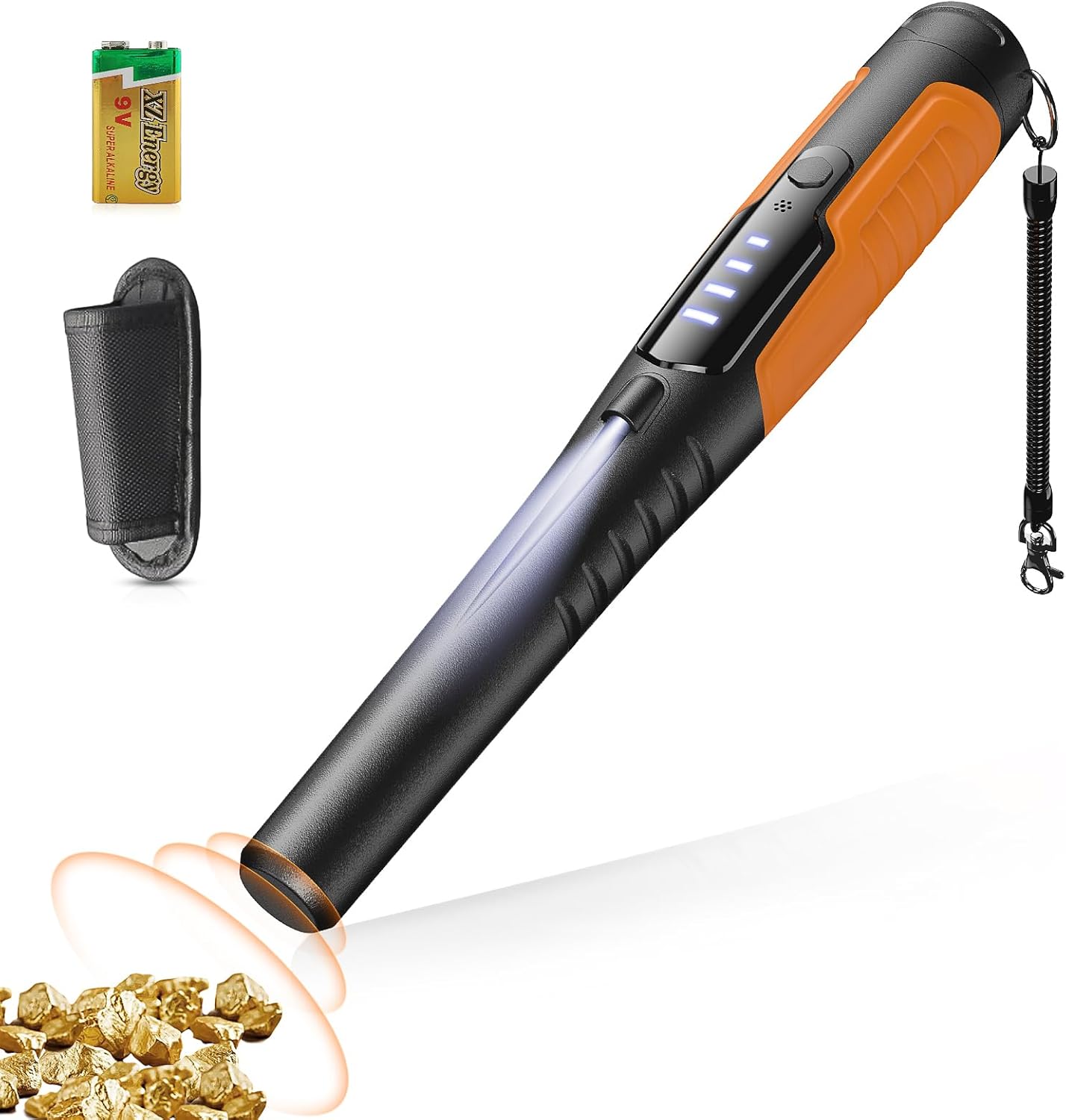 Metal Detector Pinpointer with LCD Display for Treasure Hunting