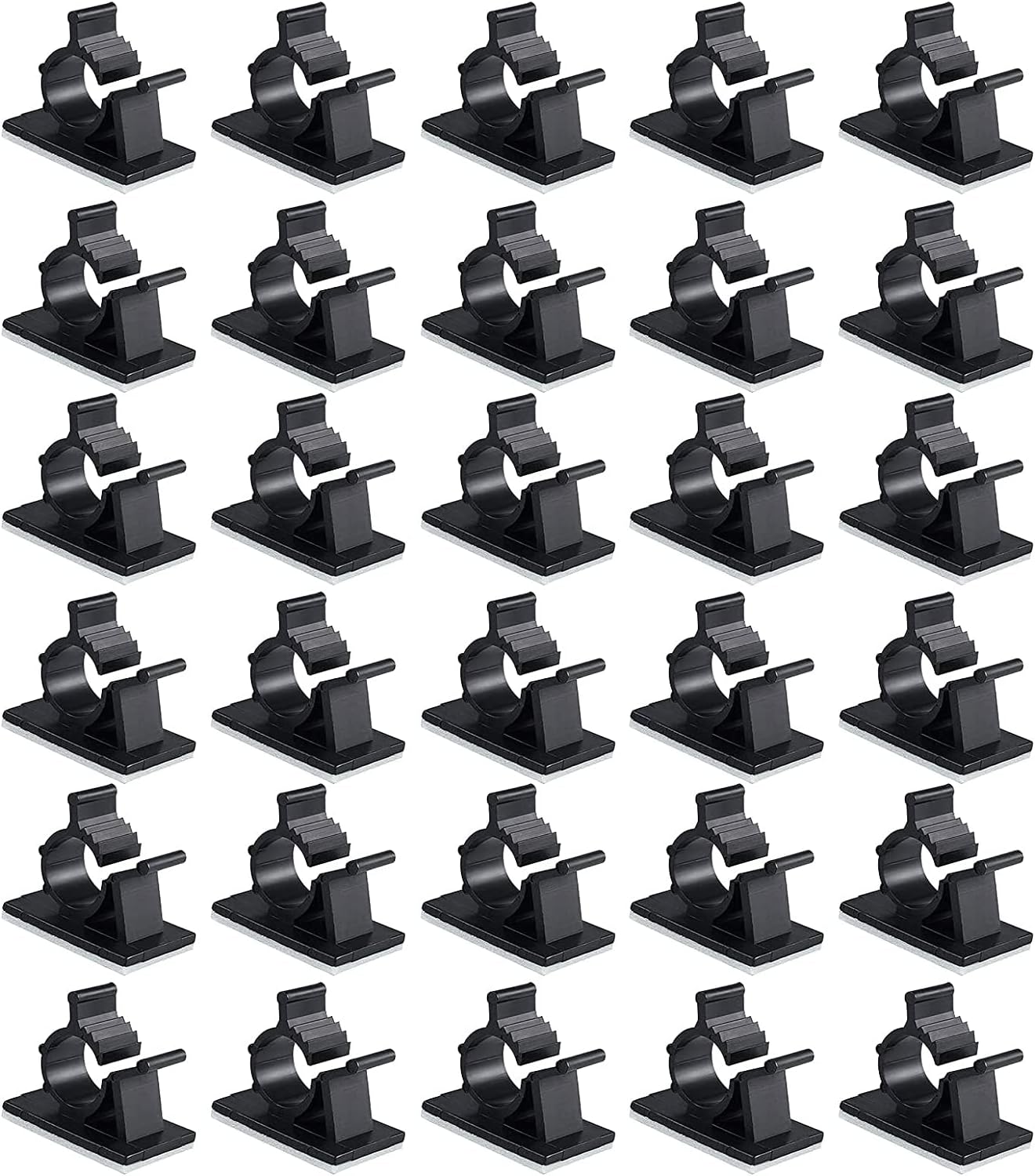 Viaky 30 Pcs Adjustable Cable Clips - Tidy Wires Easily