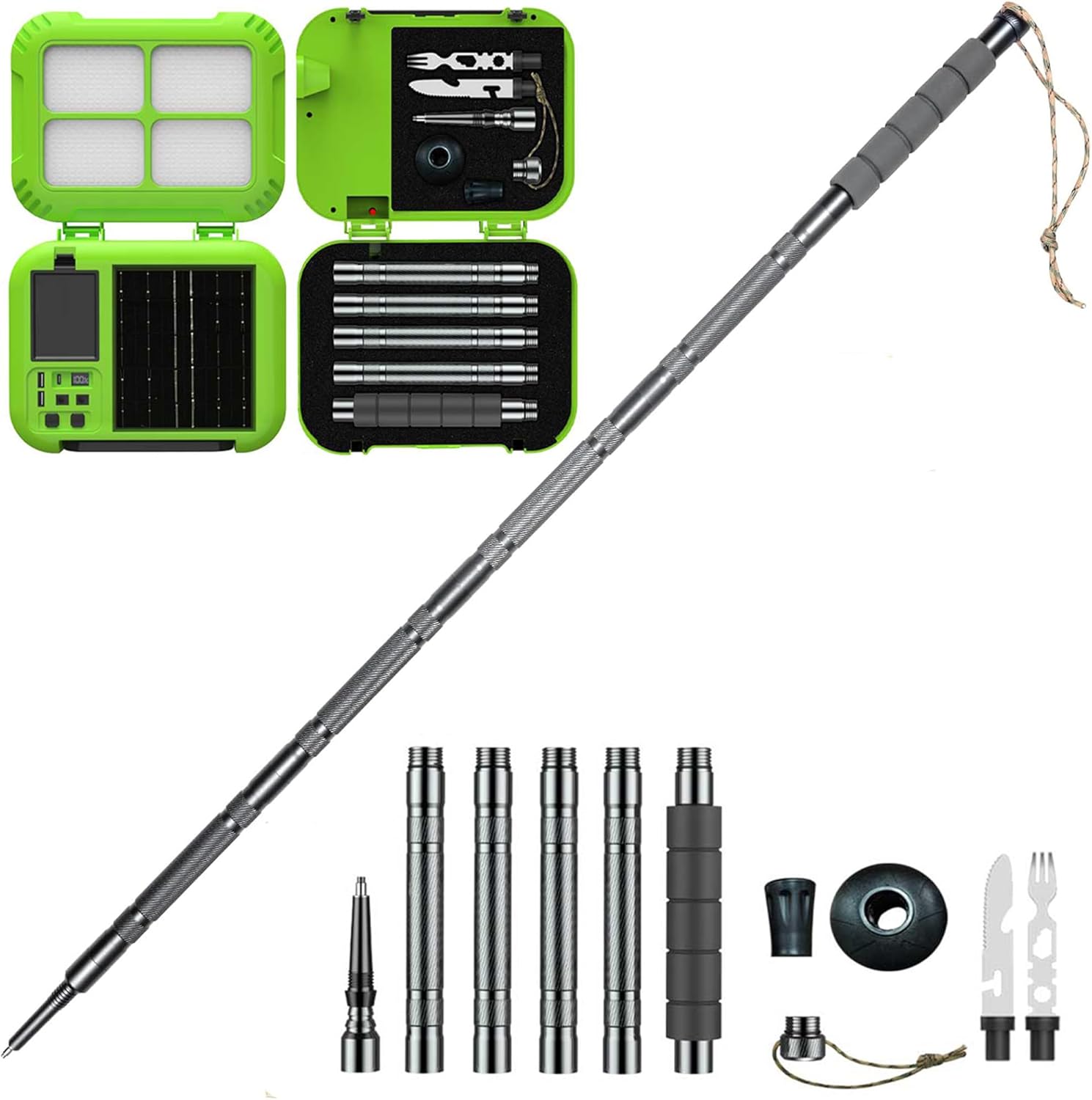 Detachable Solar Trekking Poles: ENYMSIST
