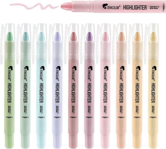 Pastel Bible Highlighters - No Bleed Gel - Pack of 10