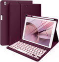 Hamile iPad 9th Gen Case with Keyboard 10.2 in - Backlit Detachable