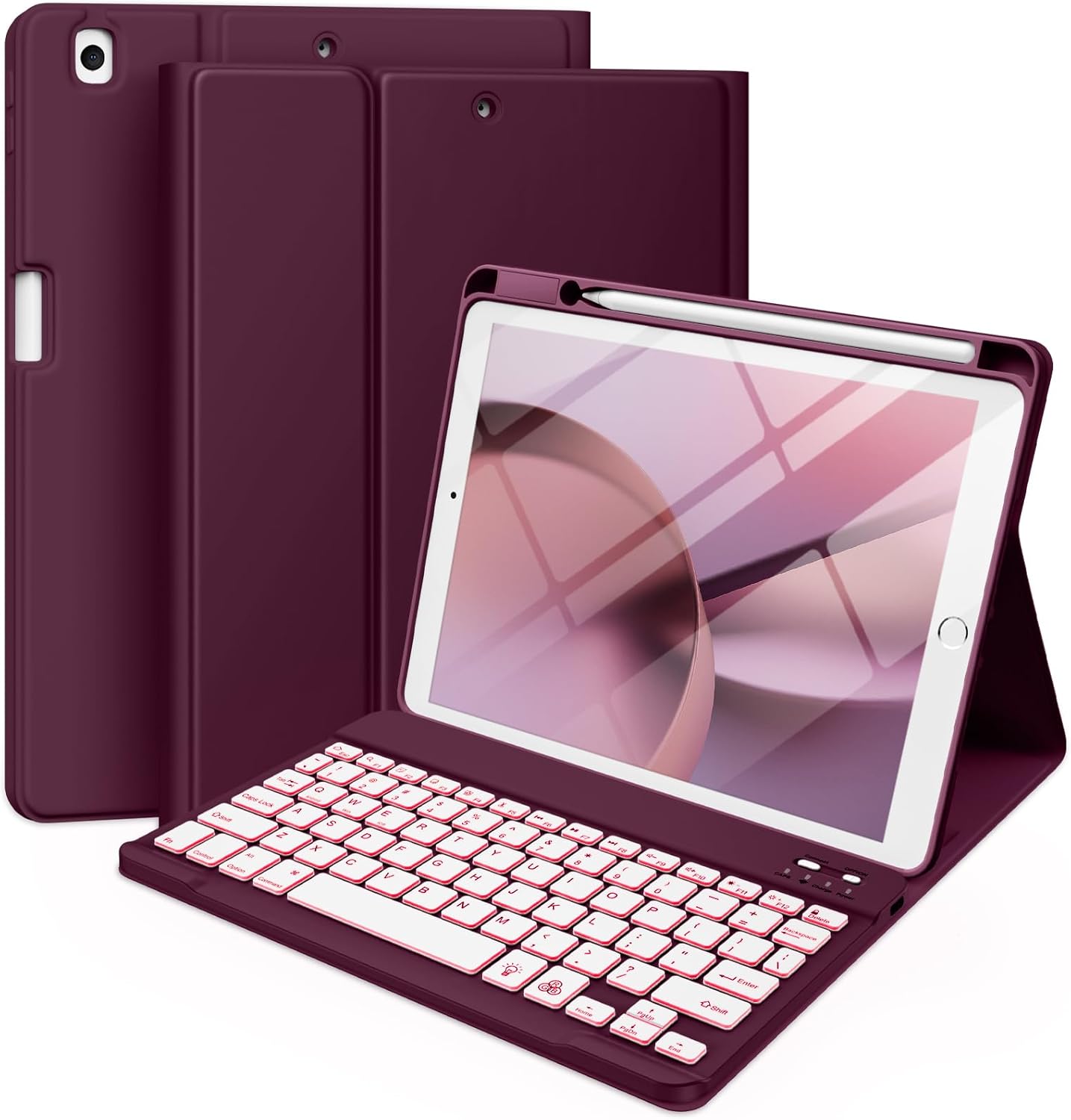 Hamile iPad 9th Generation Case with Keyboard - Stylish Protection
