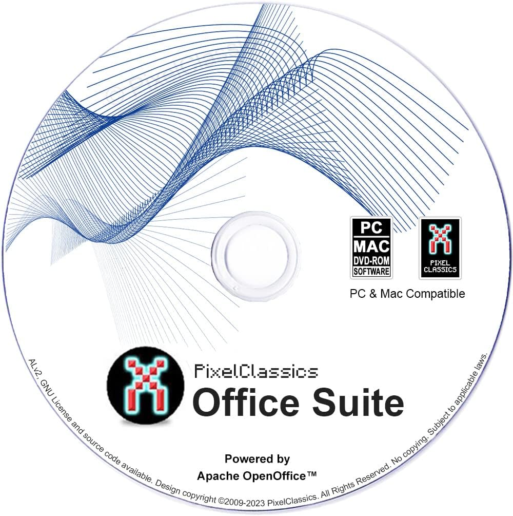 Office Suite 2025 CD DVD | Compatible w/ Microsoft | Powered by Apache
