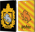 Harry Potter Hufflepuff Crest Deathly Hallows Leather iPad 10.2 Case