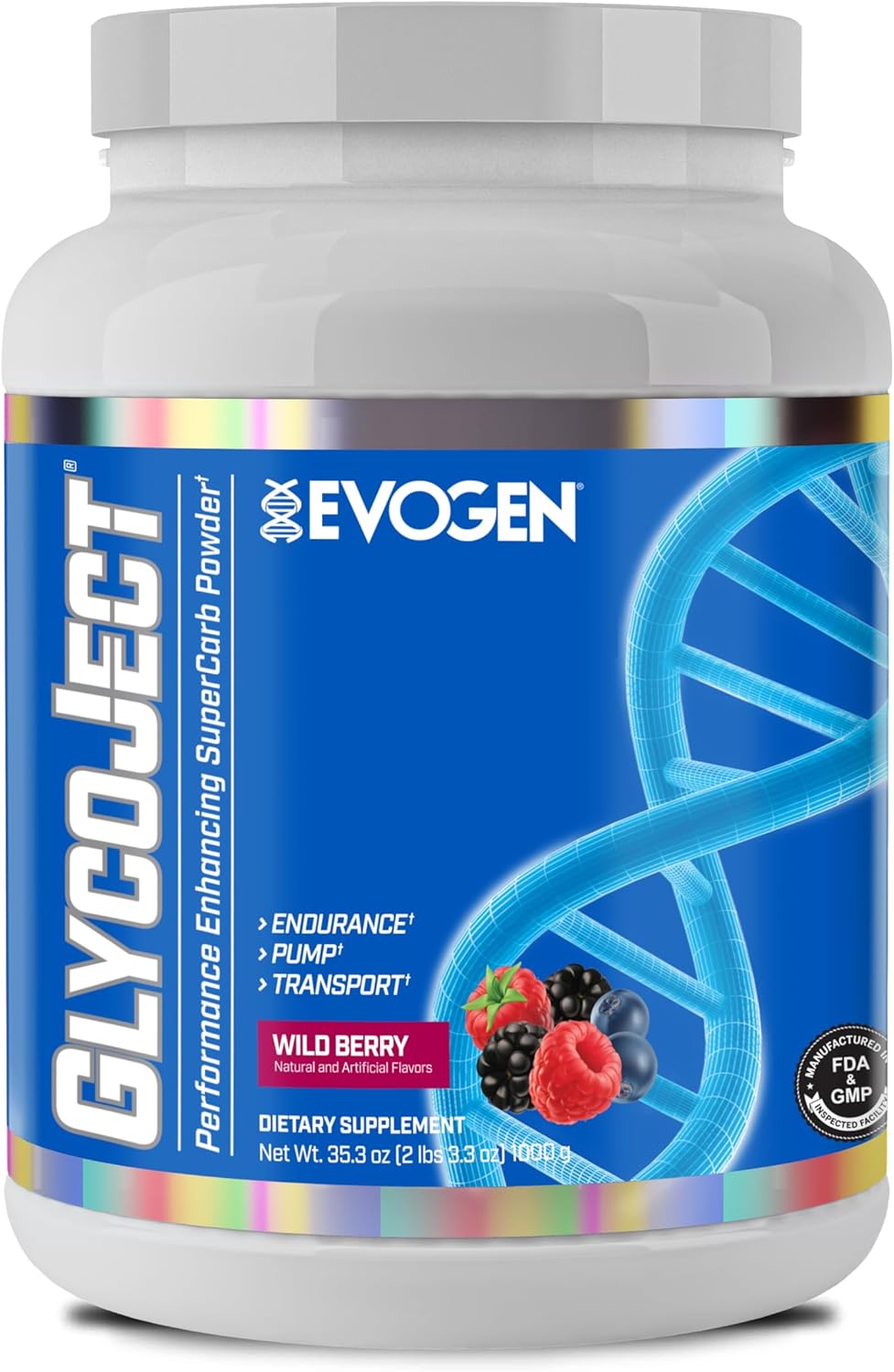 Evogen GlycoJect Super Carb Powder for Endurance and Recovery