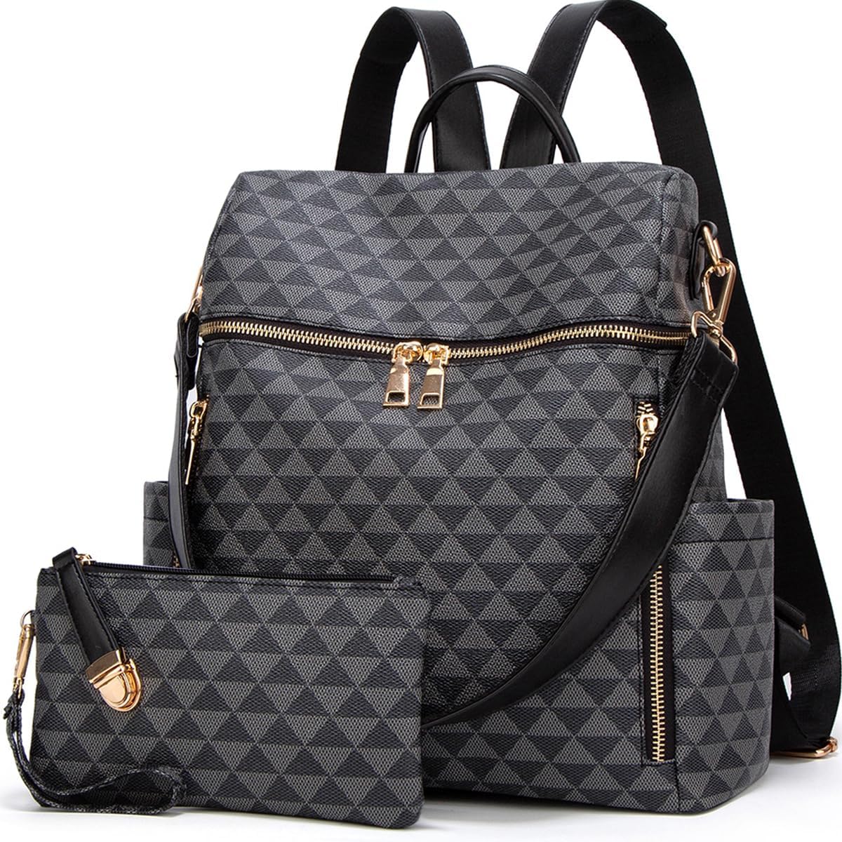 Makes Backpack Purse for Women - Stylish PU Leather Satchel