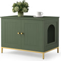 Homhedy Cat Litter Box Enclosure for Modern Pet Furniture