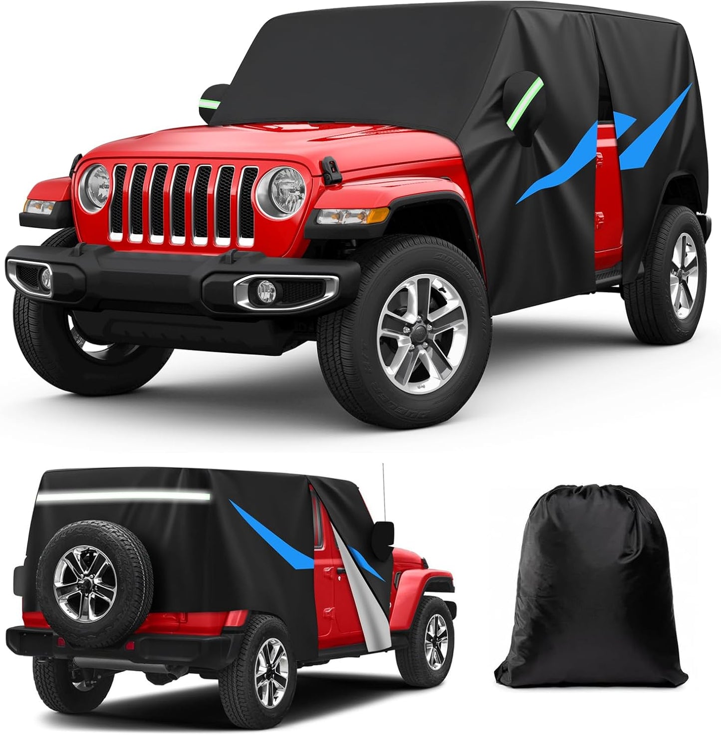 Custom-Fit Car Cover for Jeep Wrangler JK JL 4 Door 2007-2026