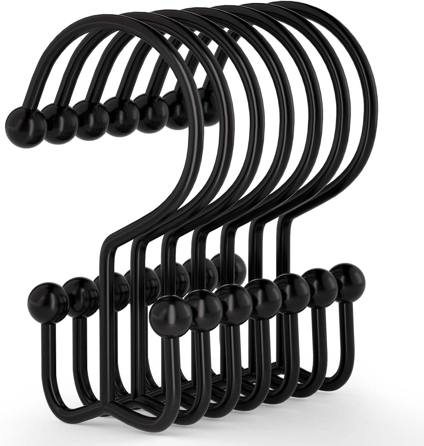 Durable Double Glide Black Hooks by Goowin
