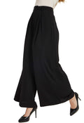 Women High Waist Wide Leg Palazzo Pants - Regular Length Flowy Fit
