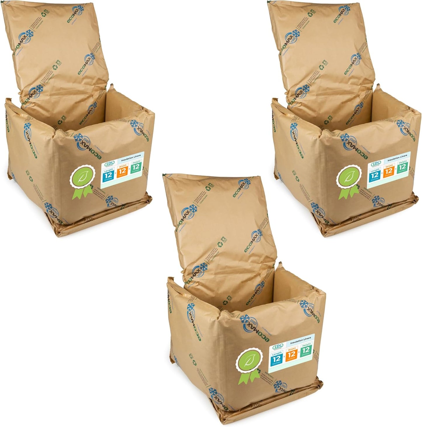 EcoMax Thermal-Paper Insulation Liners for Shipping Boxes