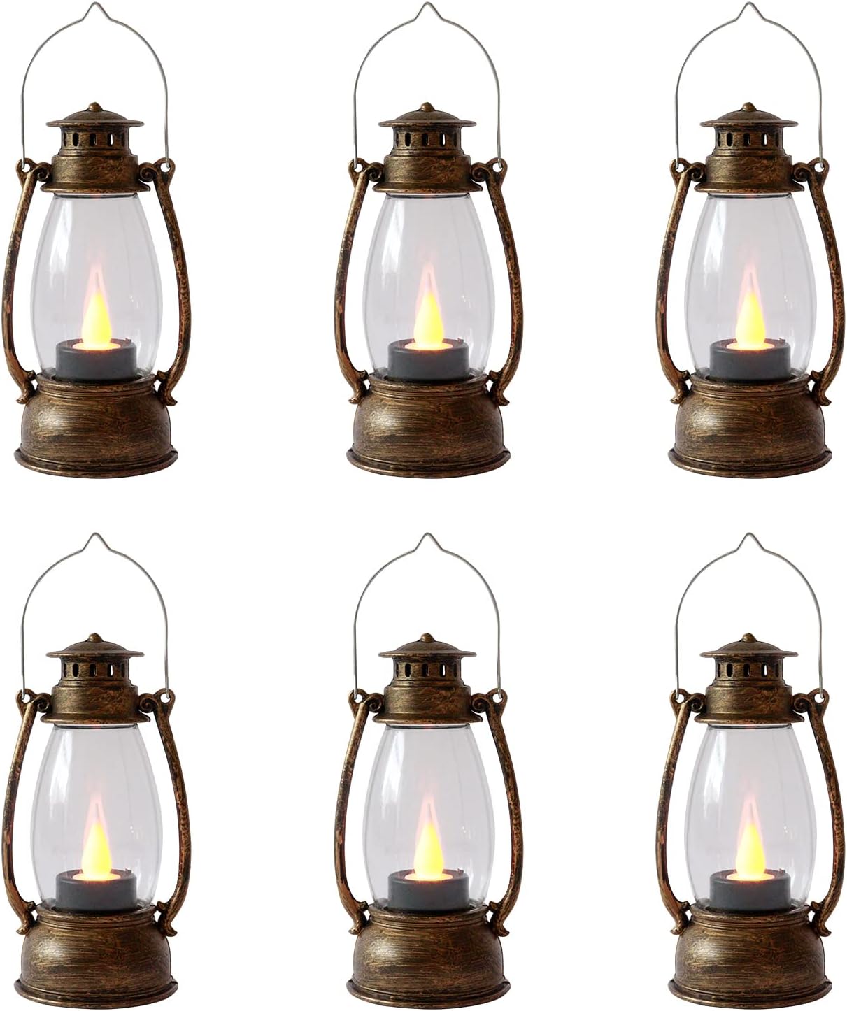 Mini Lanterns 12-Pcs LED Decorative Candle Lanterns for Events