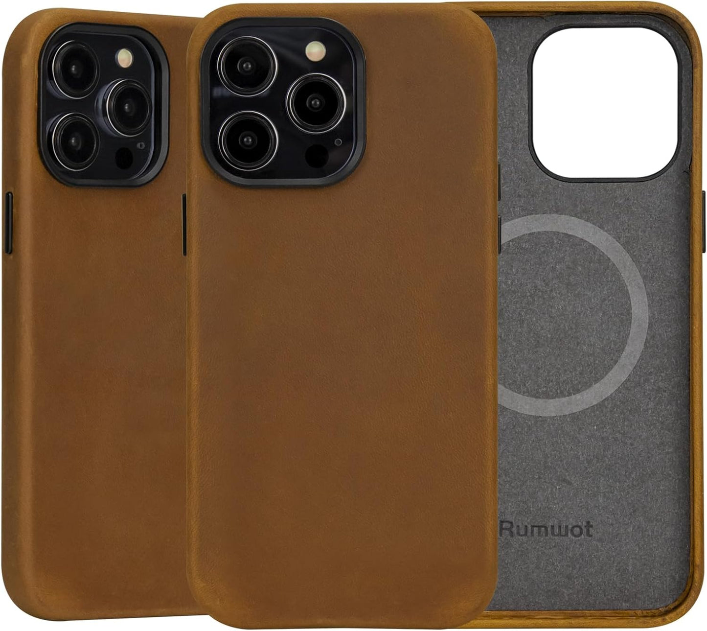 Vintage Crazy Horse Leather Phone Case for iPhone 13 Pro Max