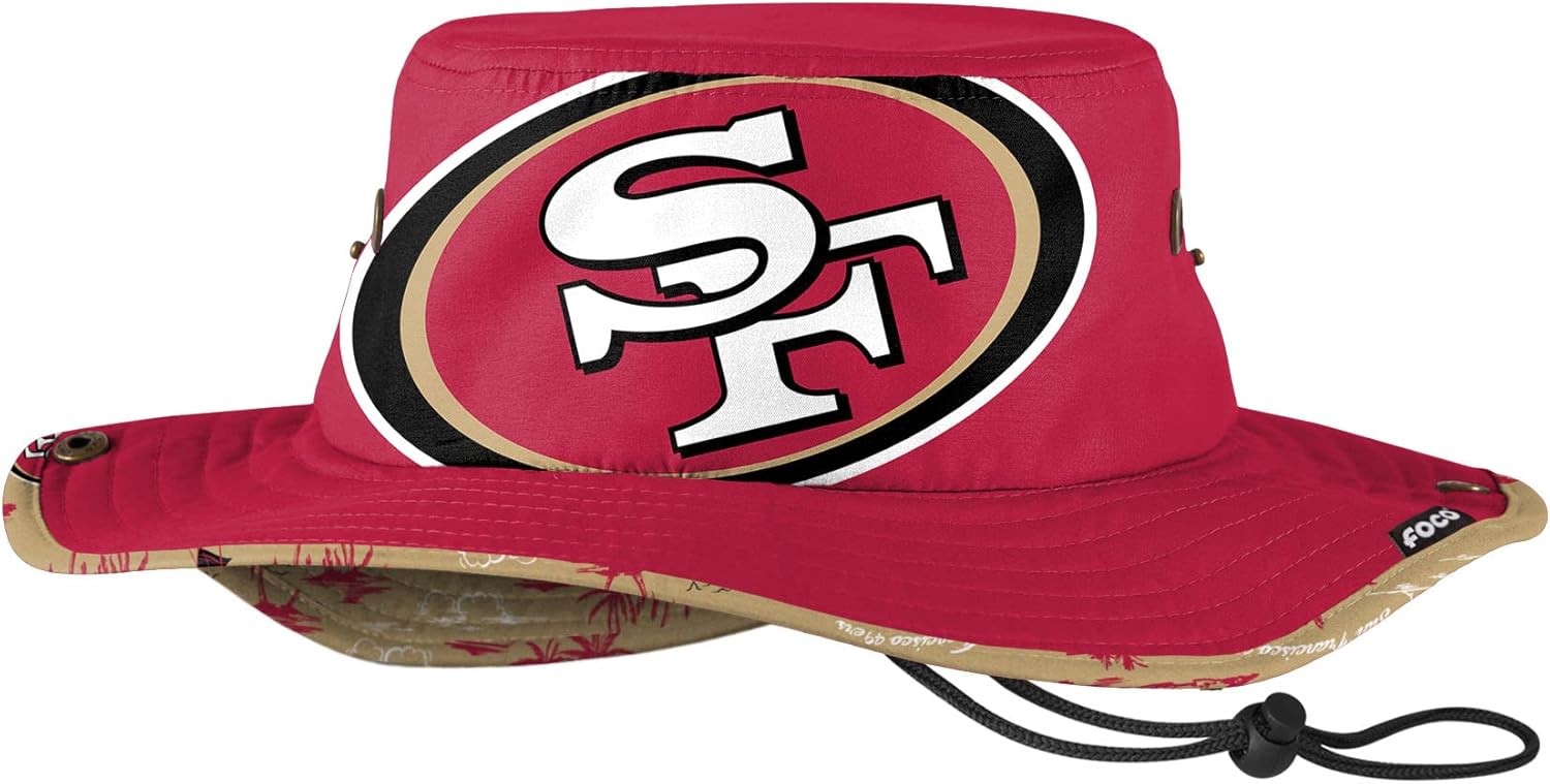 NFL Team Cropped Big Logo Sport Outdoor Sun Bucket Boonie Hat