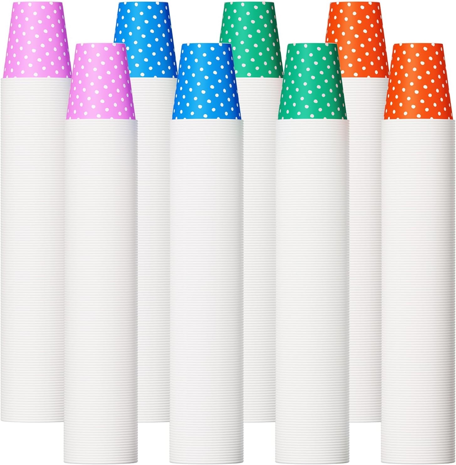1000 Pack 5oz Paper Cups for Parties and Events - Multicolor