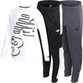 New Balance Boys Tracksuit Set - Waffle Knit Thermal Shirt