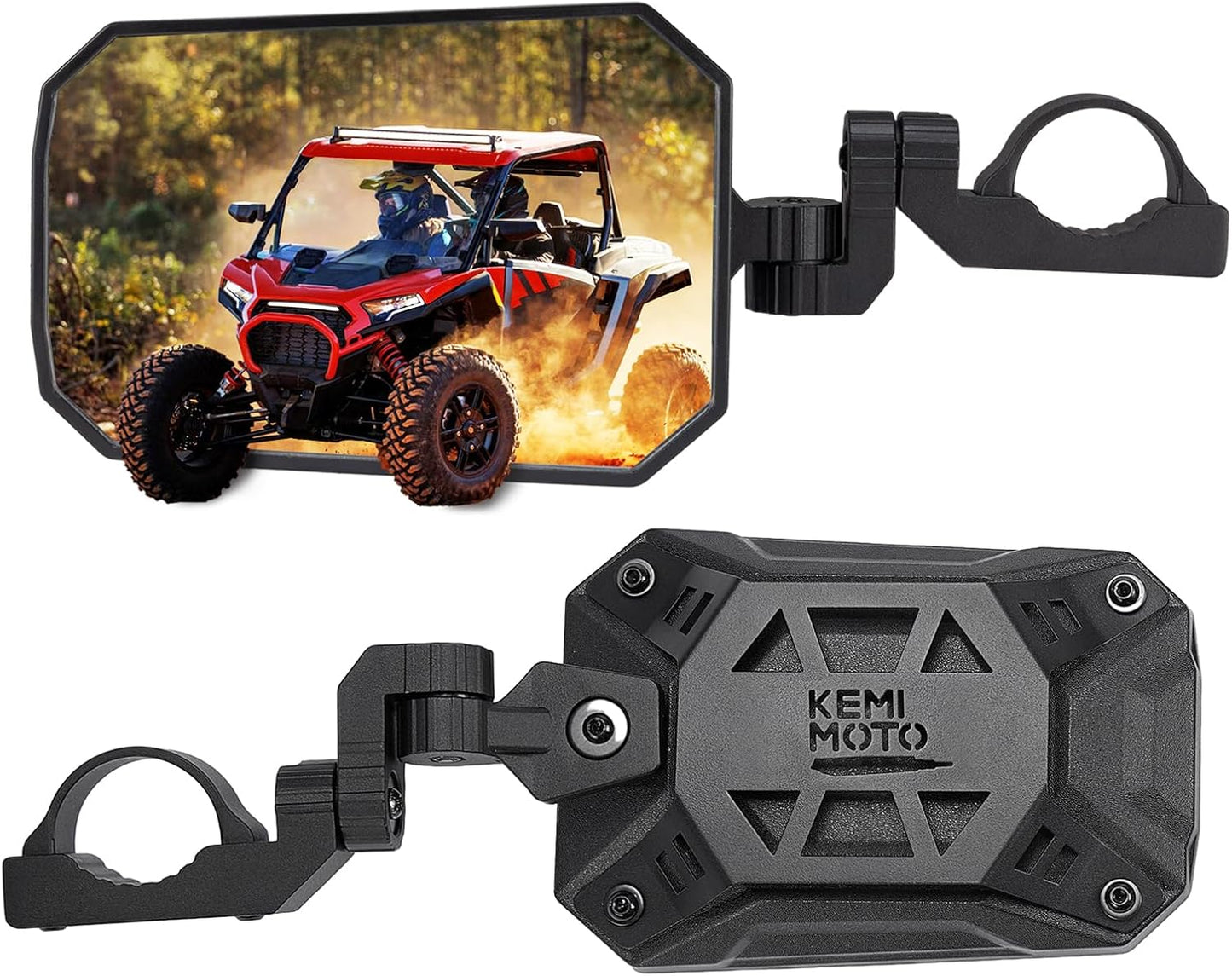 KEMIMOTO UTV Side Mirrors - Versatile 8in x 5.3in Wide View