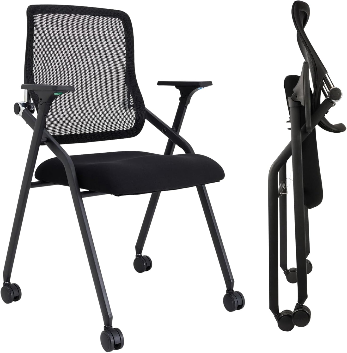 Updated Conference Room Chairs with Lumbar Support and Armrests