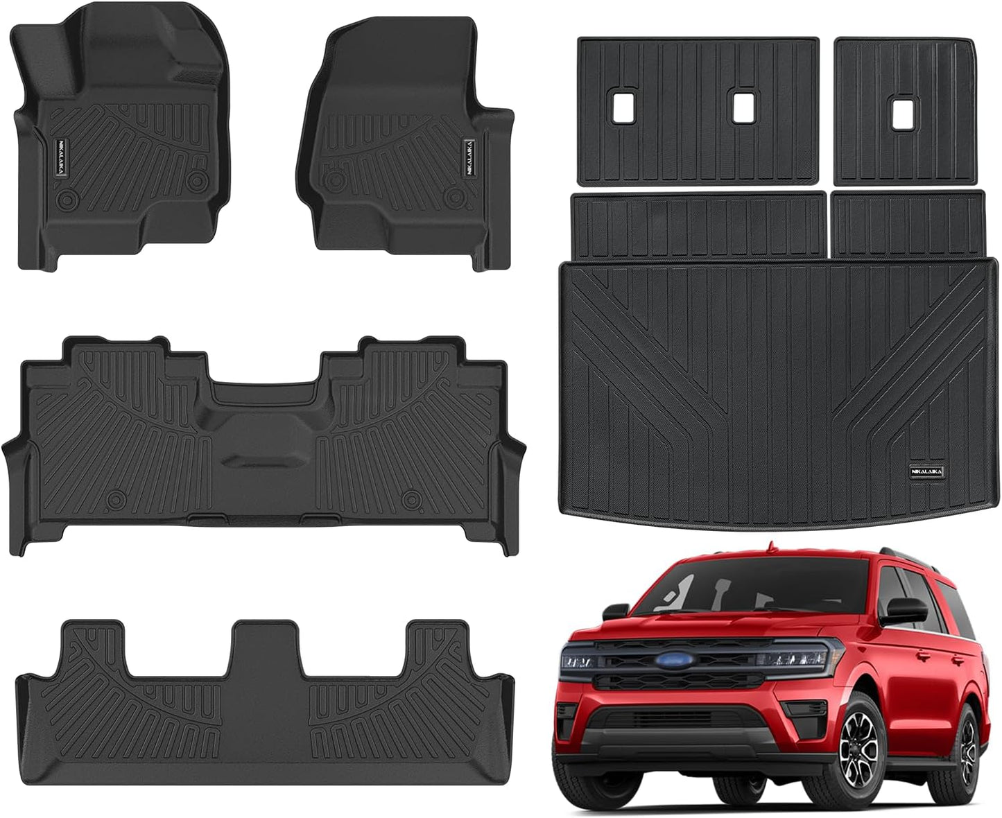 Floor Mats & Cargo Liner for 2018-2024 Ford Expedition MAX