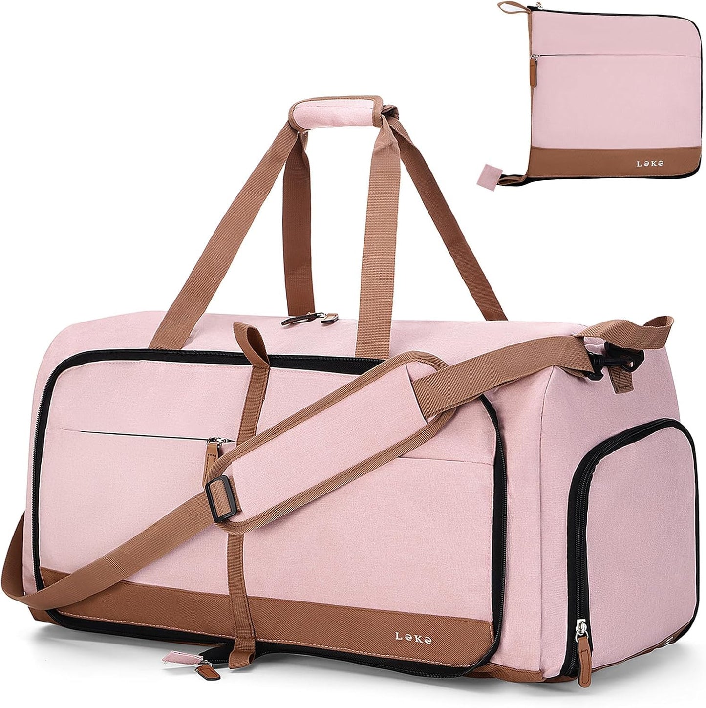 Lekesky Foldable Travel Duffel Bag: 80L Large Capacity Design