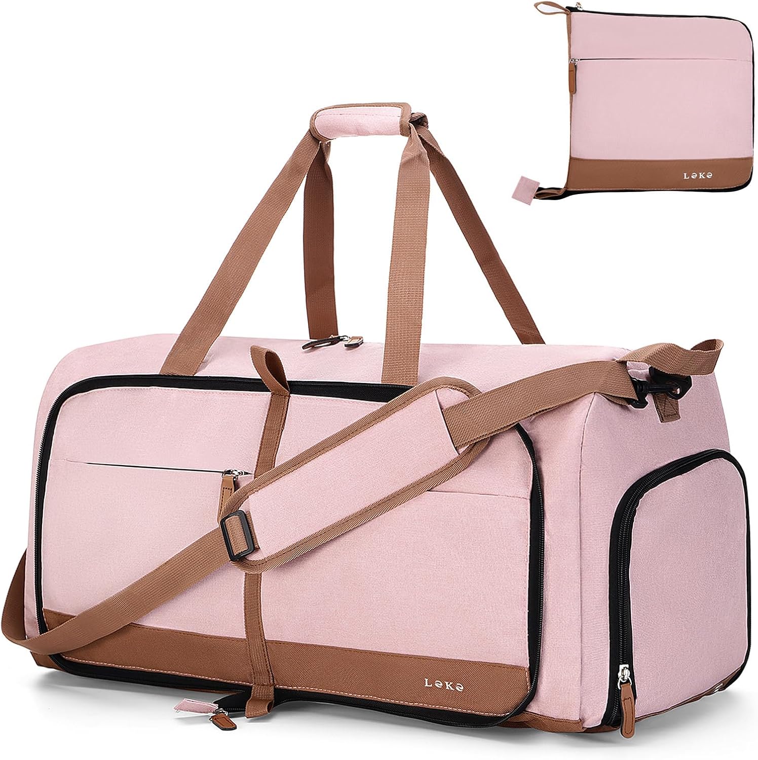 Lekesky Foldable Travel Duffel Bag: 80L Large Capacity Design