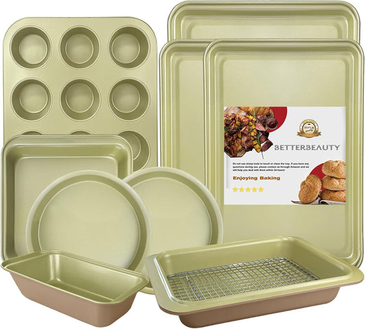 Nonstick Bakeware Set 10 Pcs for Perfect Baking Every Time