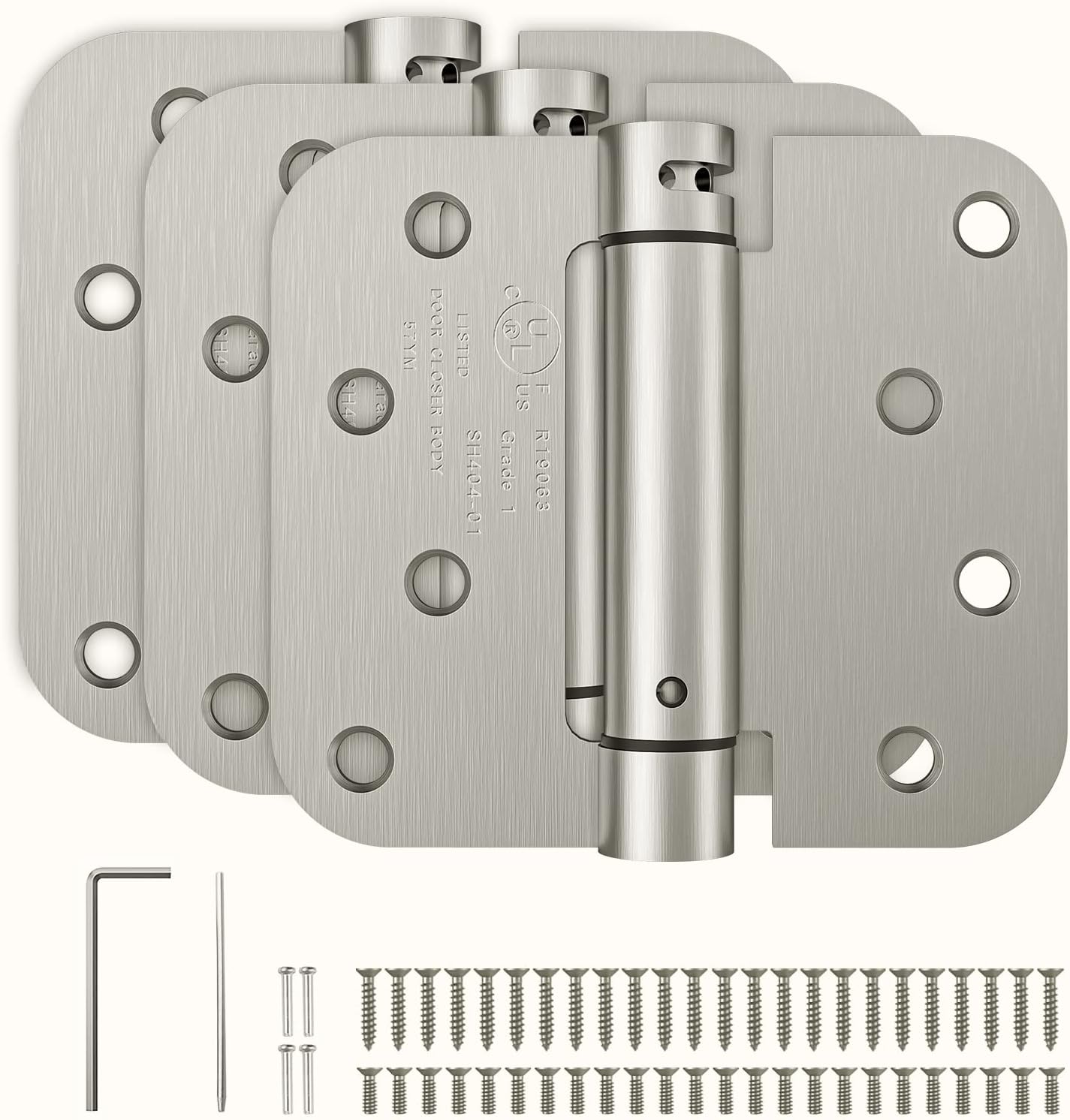 HOSOM Self Closing Door Hinges for Easy Installation and Use