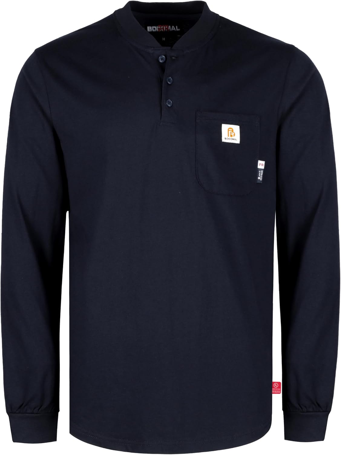 BOCOMAL FR Shirts Lightweight Flame Resistant Long Sleeve Henley