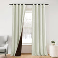 NICETOWN Farmhouse Blackout Curtains for Sliding Door - Thermal