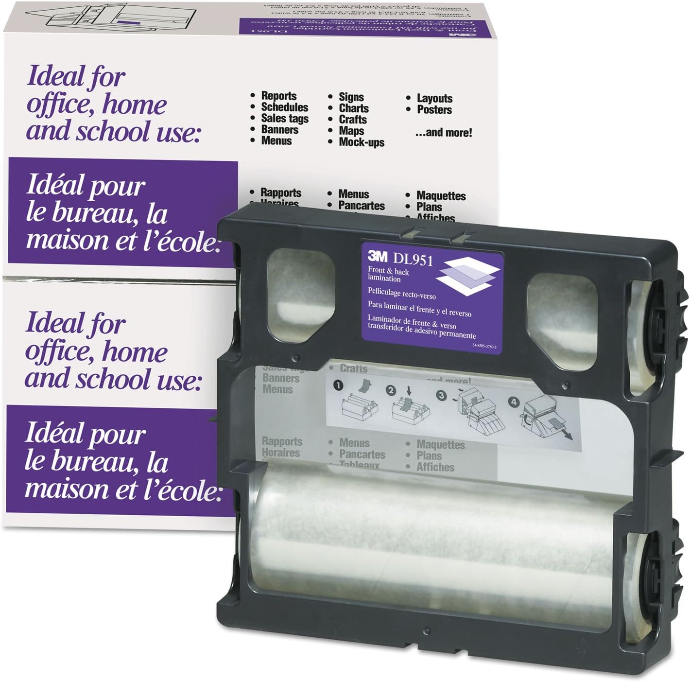 3M Scotch Glossy Refill Roll: 8.5x100ft - LS950 Laminating Machine
