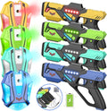 Rechargeable Laser Tag Set with Vests for Kids - Multi Player Fun