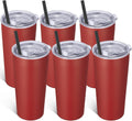 VEGOND 20oz Tumbler 6 Pack - Insulated Travel Cups for Hot & Cold