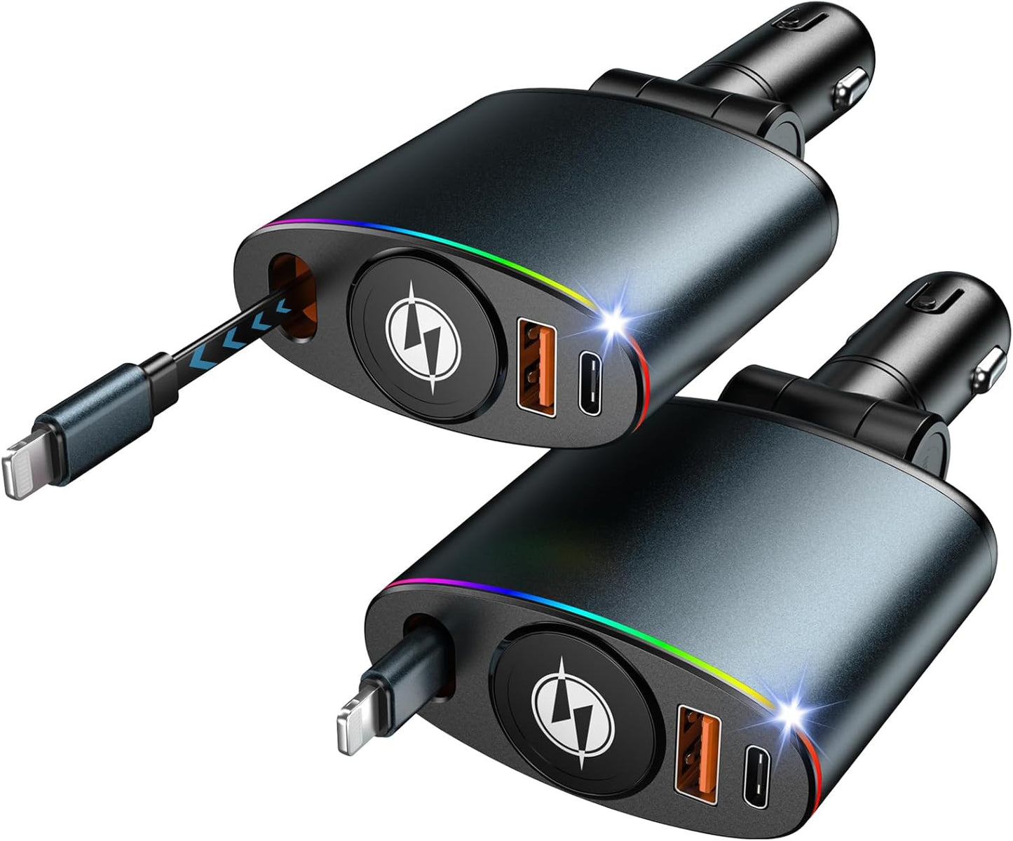 Fast Charge Car Charger for iPhone [2 Pack]