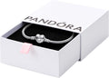 Sterling Silver Heart Clasp Snake Chain Bracelet for Her - Gift Ready