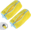 2Pcs Yellow Reusable Shoe Washing Bag for Washing Machine - Fits All